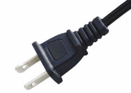 America UL Power Cord Molded Straight Plug 2 Prong Flat Plug NEMA 1-15P Power Supply Cords