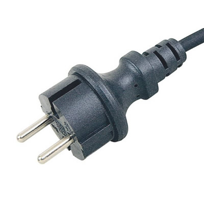 JF-02F 16A VDE CEE 7/17 Schuko IP44 Waterproof Straight Plug