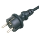 JF-03F 16A VDE CEE 7/7 Schuko IP44 Waterproof Straight Plug