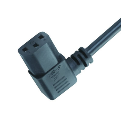 JF-05W VDE IEC 60320 C13 Right Angle Connector