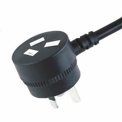 FS-3F SAA Australia Piggyback Power Cord 10A 250V 3-Pin Plug - Ningbo Jiajie Electronics Co., Ltd. FS-3F SAA Australia Piggyback Power Cord 10A 250V 3-Pin Plug
