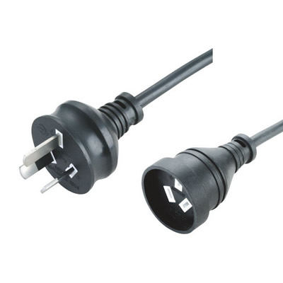 SAA Certified Australia YA-3 3 Pin Power Cord 10A 250V Cable Assembly - Ningbo Jiajie Electronics Co., Ltd. SAA Certified Australia YA-3 3 Pin Power Cord 10A 250V Cable Assembly