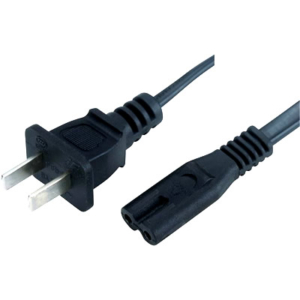 Model PBB-6 to C7 CCC Power Cord, 2-Pin Flat Cable