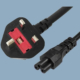 Model BS1363 to C13 UK Power Cord, 3-Pin PVC 10A 250V Cable