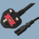 Model JF-06A UK BS1363 to C7 Power Cord, 2-Pin PVC 2.5A 250V Cable - Ningbo Jiajie Electronics Co., Ltd. Model JF-06A UK BS1363 to C7 Power Cord, 2-Pin PVC 2.5A 250V Cable