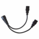 IEC 60320 C14 to Dual C13 Y Splitter Cord, Black 10A - Ningbo Jiajie Electronics Co., Ltd. IEC 60320 C14 to Dual C13 Y Splitter Cord, Black 10A