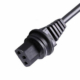 IEC 60320 C13 Waterproof Connector, Black PVC IP-Rated Power Plug