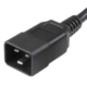 IEC 60320 C20 Connector, Black PVC High Current Power Inlet Plug - Ningbo Jiajie Electronics Co., Ltd. IEC 60320 C20 Connector, Black PVC High Current Power Inlet Plug