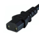IEC 60320 C17 Connector, Black PVC Non-Polarized Power Plug for Electronics