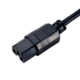 IEC 60320 C15 High Temp Connector, Black PVC Heat Resistant Power Plug