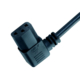 IEC 60320 C13 Right Angle Connector, Black PVC Space-Saving Power Plug - Ningbo Jiajie Electronics Co., Ltd. IEC 60320 C13 Right Angle Connector, Black PVC Space-Saving Power Plug