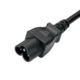 IEC 60320 C6 Connector, Black PVC Cloverleaf Power Plug for Laptops - Ningbo Jiajie Electronics Co., Ltd. IEC 60320 C6 Connector, Black PVC Cloverleaf Power Plug for Laptops