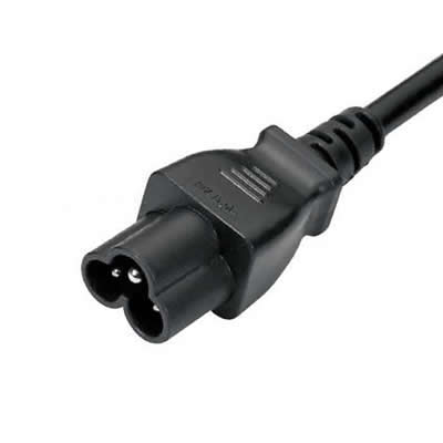 IEC 60320 C6 Connector, Black PVC Cloverleaf Power Plug for Laptops - Ningbo Jiajie Electronics Co., Ltd. IEC 60320 C6 Connector, Black PVC Cloverleaf Power Plug for Laptops