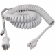 Conntek RL-70046-GB 12/3 Heavy Duty Coiled Spring Extension Cord, 15FT, White