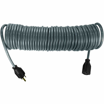 Flexy 16 Gauge Coiled Extension Cord, 13 Amps, Extends 20in to 45ft